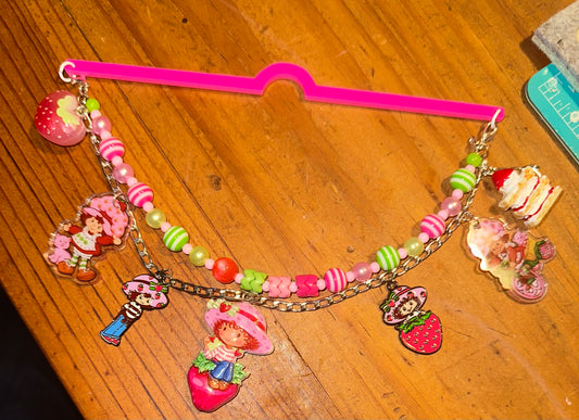 Strawberry Girl Handmade Car Charm